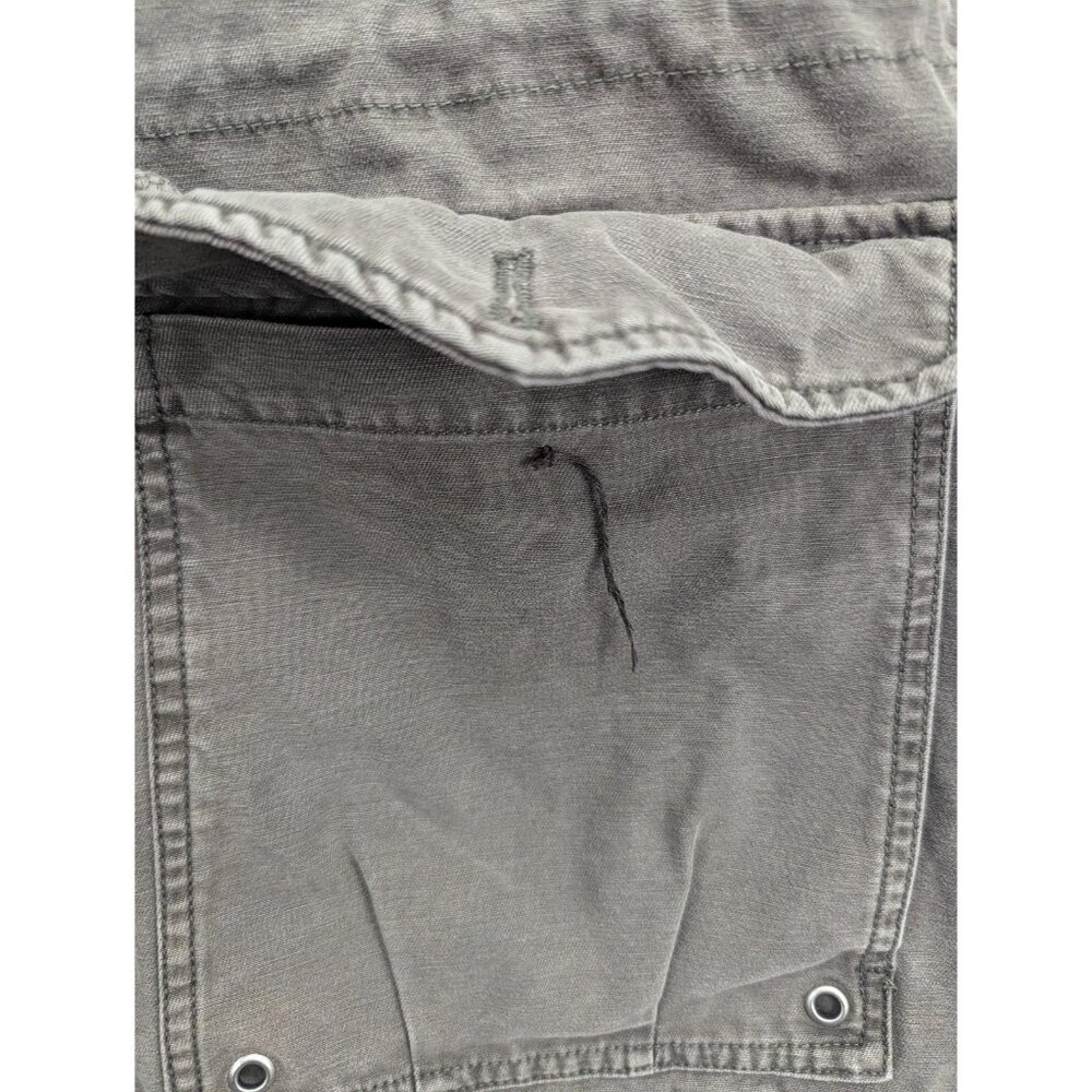 Levis Jacket Mens Large Green Hooded Quilted Canvas Parka Zip Pockets Lined - Picture 4 of 13